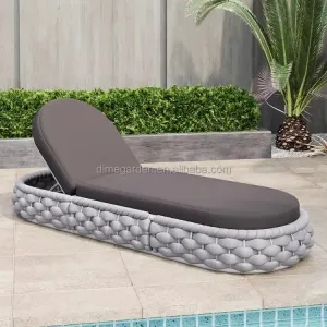 Modern Hotel Pool Outdoor Furniture Beach Villa Park Balcony Living Room Eco-Friendly Durable Rope Sun Loungers