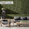 Modern Lounge Sofa Set Durable Teak Outdoor Furniture Eco-Friendly Waterproof Rust Proof for Villa Apartment Hotel Courtyards