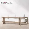 Modern Lounge Sofa Set Durable Teak Outdoor Furniture Eco-Friendly Waterproof Rust Proof for Villa Apartment Hotel Courtyards
