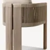 Modern Luxury Comfortable Durable Outdoor Furniture Patio Chair Table Set Teak Wood Dining Waterproof Garden Park School