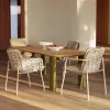 Modern Luxury Comfortable Waterproof Durable Aluminum Outdoor Furniture Patio Chair Table Set for Garden Dining
