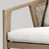 Modern Luxury Durable Outdoor Villa Courtyard Teak Wood Dining Table and Chair Set