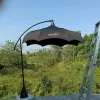 Modern Luxury Outdoor Commercial Aluminum Garden Patio Umbrella Granite Base Waterproof Sun Shade Full Color Outdoor Furniture