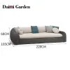 Modern Luxury Rattan Outdoor Sofa Set for Apartment Courtyard Park Villa Hotel Use-Waterproof Eco-Friendly Customized Service