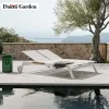 Modern Metal Outdoor Sunbed Leisure Camping Chair for Living Room Park Patio Use