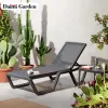 Modern Metal Outdoor Sunbed Leisure Camping Chair for Living Room Park Patio Use