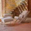 Modern Minimalist Garden Sofa Set Outdoor Furniture for Hotel and Park Use Waterproof Wood Design