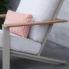 Modern Minimalist Garden Sofa Set Outdoor Furniture for Hotel and Park Use Waterproof Wood Design
