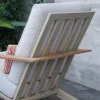 Modern Minimalist Garden Sofa Set Outdoor Furniture for Hotel and Park Use Waterproof Wood Design