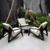 Modern Nordic Solid Wood Garden Sofa Set-Durable Outdoor Furniture for Hotel Courtyard Use