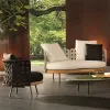 Modern Outdoor Hotel Courtyard Garden Sofa Set with Aluminum Frame Rope Webbing Waterproof Eco-Friendly Wood Furniture