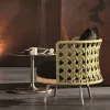 Modern Outdoor Hotel Courtyard Garden Sofa Set with Aluminum Frame Rope Webbing Waterproof Eco-Friendly Wood Furniture