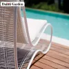 Modern Outdoor Lounger Bed Waterproof Beach Furniture Rattan Eco-Friendly Durable for Hotel Balcony Living Room Sun Loungers
