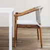 Modern Outdoor Patio Furniture Dining Table Set All Weather Teak Solid Wooden Garden Use High Quality