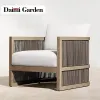 Modern Outdoor Rattan Garden Sofa Set Anti-Corrosion Waterproof Eco-Friendly Furniture for Apartment Courtyard Villa Leisure