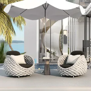 Modern Outdoor Sofa Set Metal Waterproof Durable Park Apartment Courtyard Villa Balcony Tea Table Furniture Combination