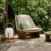 Modern Outdoor Wood Sofa and Leisure Sofa Table Set for Garden Park Courtyard Hotel Villa Balcony-Waterproof