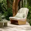 Modern Outdoor Wood Sofa and Leisure Sofa Table Set for Garden Park Courtyard Hotel Villa Balcony-Waterproof
