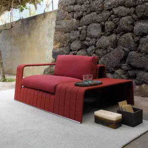 Modern Patio Outside Relaxing Sofa Set Luxury Garden Aluminum Outdoor Furniture Rattan Sofa Set All Weather Sofa