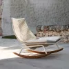 Modern Rattan Durable Woven Waterproof Outdoor Leisure Table and Chair Set with Chaise Lounge for Hotel Courtyard Relaxation
