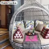 Modern Rattan Sunbed Sleeper Sofa Eco-Friendly Durable Outdoor Furniture for Park Beach Terrace Garden Living Room