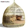 Modern Rattan Sunbed Sleeper Sofa Eco-Friendly Durable Outdoor Furniture for Park Beach Terrace Garden Living Room