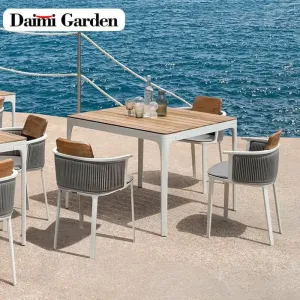 Modern Rattan Waterproof Comfortable Outdoor Dining Woven Rocking Chairs Garden Set Leisure Furniture