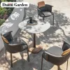 Modern Rattan Waterproof Comfortable Outdoor Dining Woven Rocking Chairs Garden Set Leisure Furniture