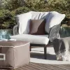 Modern Simple Commercial Hotel Living Room Woven Rope Outdoor Chaise Lounge Sofa Set Waterproof Eco-Friendly Aluminum Sofa