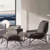 Modern Single Rattan Waterproof Comfortable Leisure Villa Courtyard Lounge Garden Sunroom Patio Dining Outdoor Chair Park