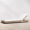 Modern Single Sofa Furniture Villa Garden Sofa Hotel Outdoor Patio Wooden Teak Sofa