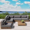 Modern Single Sofa Furniture Villa Garden Sofa Hotel Outdoor Patio Wooden Teak Sofa