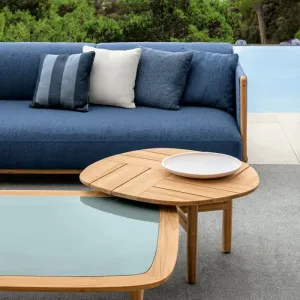 Modern Solid Wood Frame Outdoor Sofa Set for Hotel Villa Courtyard Park Apartment Use