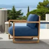 Modern Solid Wood Frame Outdoor Sofa Set for Hotel Villa Courtyard Park Apartment Use