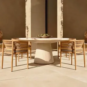 Modern Solid Wood Garden Sofa Set Waterproof Durable Eco-Friendly Movable for Hotel Park Courtyard Villa Outdoor Use