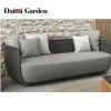 Modern Villa Outdoor Custom Rattan Wicker Garden Furniture Metal Frame Sofa Waterproof Durable Set Courtyard Apartment Hotel