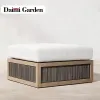 Modern Waterproof Teak Eco-Friendly Villa Park Patio Furniture Set Garden Wood Sofa Sectional Outdoor Use-for Beach Courtyard