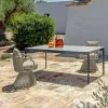 Modern Waterproof Wood Sectional Garden Outdoor Corner Sofa Set for Villa Courtyard Apartment Park