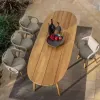 Modern Waterproof Wood Sectional Garden Outdoor Corner Sofa Set for Villa Courtyard Apartment Park