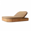Modern Wood Durable Villa Garden Daybed Outdoor Swimming Pool Side Courtyard Park UV Resistant Comfort Sun Loungers