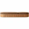 Modern Wood Durable Villa Garden Daybed Outdoor Swimming Pool Side Courtyard Park UV Resistant Comfort Sun Loungers