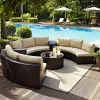 Modern Wood Hotel Courtyard Waterproof Outdoor Sectional Sofa Set for Villa Apartment Park Use