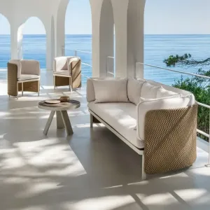 New Fashion Modern Eco-Friendly Durable Outdoor Garden Sofa Set Waterproof and Comfortable Villa Park Outdoor Furniture