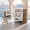 New Fashion Modern Eco-Friendly Durable Outdoor Garden Sofa Set Waterproof and Comfortable Villa Park Outdoor Furniture