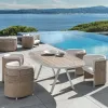 New Fashion Modern Eco-Friendly Durable Outdoor Garden Sofa Set Waterproof and Comfortable Villa Park Outdoor Furniture