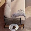 Nordic Contemporary Style Solid Teak Wood Outdoor Sofa Set Modern Garden Waterproof Rope Woven Design Hotel Furniture