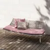 Nordic Garden Modern Outdoor Rattan Rocker Lounge Chair Full Color Printed Sponge-Filled Waterproof Durable Comfortable Chair