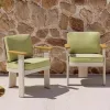 Nordic Modern Durable Teak Wood Outdoor Furniture Garden Sets Hotel Courtyard Villa Leisure Dining Table Chair Combination