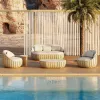 Nordic Modern Outdoor Sofa Set-Eco-Friendly Durable Waterproof Furniture for Hotel Villa Use