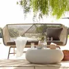 Nordic Modern Rattan Outdoor Chair Comfortable Durable Waterproof Furniture for Balcony Garden Courtyard